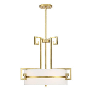 Quatrain - 4 Light Pendant In Modern Style-20 Inches Tall and 22.75 Inches Wide - 1279399