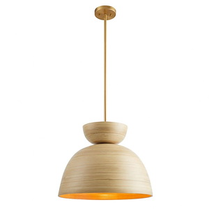 Agave - 1 Light Pendant-14 Inch Tall and 20 Inch Wide