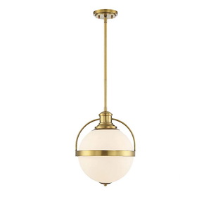 1 Light Pendant-Transitional Style with Mid-Century Modern and Bohemian Inspirations-16.5 inches tall by 12.75 inches wide