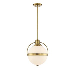 1 Light Pendant-Transitional Style with Mid-Century Modern and Bohemian Inspirations-16.5 inches tall by 12.75 inches wide - 1217249