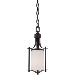 1 Light Mini Pendant-Transitional Style with Contemporary Inspirations-14.5 inches tall by 6.5 inches wide
