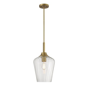 Carlton - 1 Light Pendant In Vintage Style-20 Inches Tall and 11 Inches Wide - 1279403