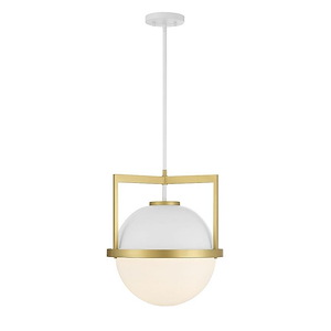 Carlysle - 1 Light Pendant In Modern Style-17 Inches Tall and 15 Inches Wide - 1279410