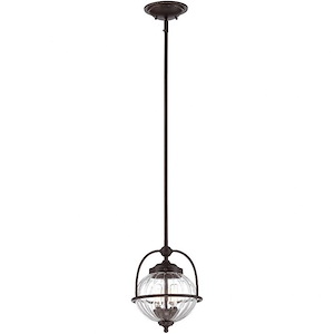 2 Light Pendant-Traditional Style with Transitional Inspirations-15 inches tall by 9.25 inches wide - 1217309