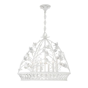 Oakmont - 6 Light Pendant In Bohemian Style-27 Inches Tall and 29 Inches Wide