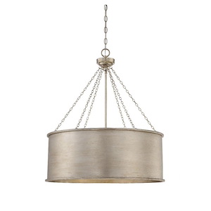 6 Light Pendant-Traditional Style with Industrial and Bohemian Inspirations-29 inches tall by 25 inches wide - 462092
