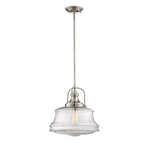 1 Light Pendant-Farmhouse Style with Rustic Inspirations-16.5 inches tall by 14 inches wide