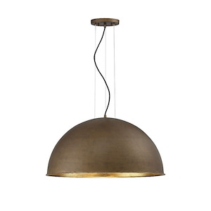 3 Light Pendant-Industrial Style with Transitional and Contemporary Inspirations-15 inches tall by 24 inches wide