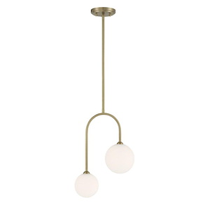 Chester - 2 Light Pendant-17.5 Inch Tall and 12 Inch Wide - 1399522