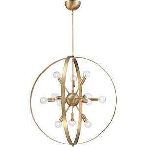 12 Light Chandelier-Contemporary Style with Modern and Mid-Century Modern Inspirations-26.5 inches tall by 24.5 inches wide