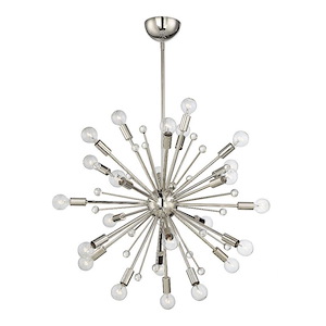 24 Light Chandelier-Mid-Century Modern Style with Contemporary and Bohemian Inspirations-22 inches tall by 22 inches wide