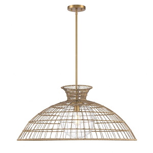 Lanai - 1 Light Pendant In Bohemian Style-15 Inches Tall and 32 Inches Wide