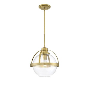 1 Light Pendant-Mid-Century Modern Style with Contemporary and Transitional Inspirations-14 inches tall by 14 inches wide