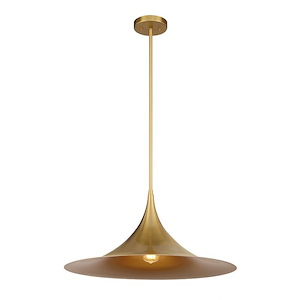 Bowdin - 1 Light Pendant In Contemporary Style-11.25 Inches Tall and 24 Inches Wide