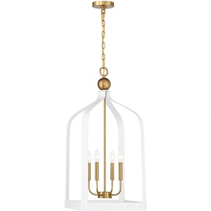 Sheffield - 4 Light Pendant In Modern Style-32 Inches Tall and 15 Inches Wide - 1325170