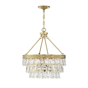 4 Light Pendant-Glam Style with Contemporary and Transitional Inspirations-22 inches tall by 20 inches wide
