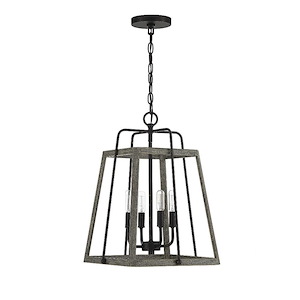 4 Light Pendant-19 inches tall by 14 inches wide - 1217202