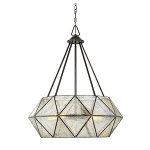 5 Light Pendant-Industrial Style with Contemporary and Rustic Inspirations-34 inches tall by 28 inches wide