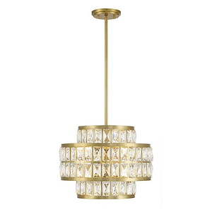 Renzo - 3 Light Pendant In Glam Style-12 Inches Tall and 16 Inches Wide - 1279419