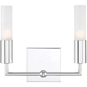2 Light Bath Bar-Modern Style with Contemporary and Transitional Inspirations-10 inches tall by 11 inches wide