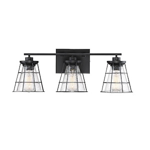 3 Light Bath Bar-Industrial Style with Rustic and Urban Farmhouse Inspirations-9 inches tall by 24 inches wide - 1150126