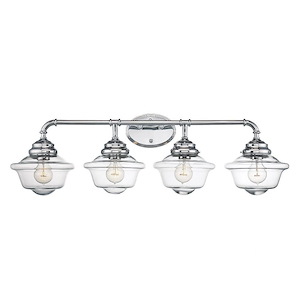 4 Light Bath Bar-Industrial Style with Urban Farmhouse and Transitional Inspirations-11 inches tall by 34.75 inches wide - 462075