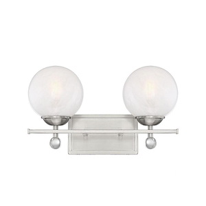 2 Light Bath Vanity-Transitional Style with Modern and Contemporary Inspirations-9.25 inches tall by 16 inches wide - 1217340