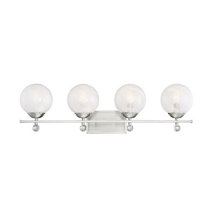 4 Light Bath Vanity-Mid-Century Modern Style with Modern and Contemporary Inspirations-9.25 inches tall by 32 inches wide - 1217341