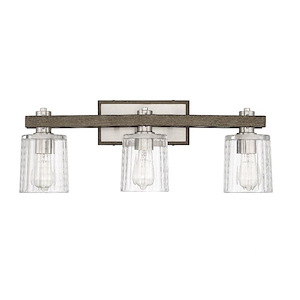 3 Light Bath Bar-9.75 inches tall by 25 inches wide - 1040503