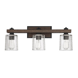 3 Light Bath Bar-9.75 inches tall by 25 inches wide - 1040503