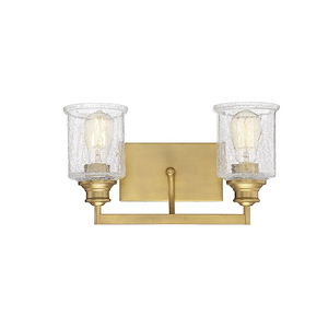 2 Light Bath Vanity-Transitional Style with Vintage and Traditional Inspirations-8.75 inches tall by 16 inches wide