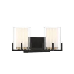 Eaton - 2 Light Bath Vanity In Contemporary Style-7.5 Inches Tall And 15 Inches Wide