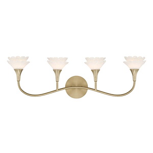 Florena - 4 Light Bath Vanity-9 Inch Tall and 30.5 Inch Wide - 1399559