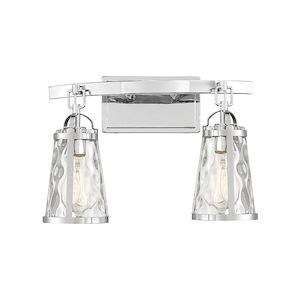 2 Light Bath Bar-11.38 inches tall by 16 inches wide - 1040550
