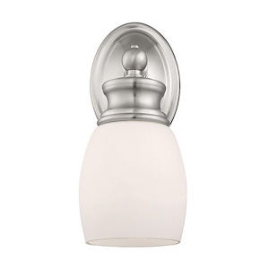 1 Light Bath Bar-Transitional Style with Farmhouse and Contemporary Inspirations-10.5 inches tall by 4.5 inches wide