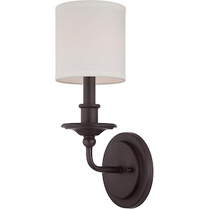 1 Light Wall Sconce-Traditional Style with Transitional Inspirations-14.25 inches tall by 5.5 inches wide