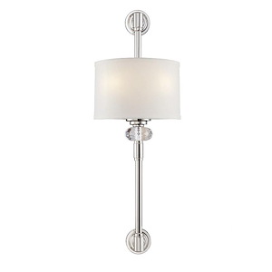 2 Light Wall Sconce-Contemporary Style with Transitional and Inspirations-27.25 inches tall by 11 inches wide