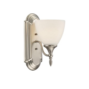 1 Light Wall Sconce-Traditional Style with Transitional Inspirations-10.75 inches tall by 5.5 inches wide