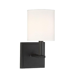1 Light Wall Sconce-Modern Style with Farmhouse and Transitional Inspirations-11 inches tall by 5 inches wide