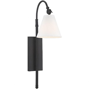1 Light Wall Sconce-Modern Style with Farmhouse and Transitional Inspirations-24.5 inches tall by 6.25 inches wide
