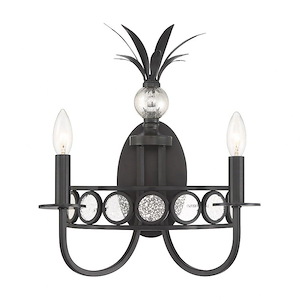 Hearst - 2 Light Wall Sconce-16.5 Inch Tall and 13 Inch Length - 1375418
