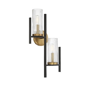 Midland - 2 Light Wall Sconce In Transitional Style-20 Inches Tall And 10.5 Inches Wide