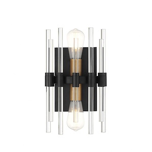 Santiago   - 2 Light Wall Sconce In Mid-Century Modern Style-13.25 Inches Tall and 8 Inches Wide - 1325152