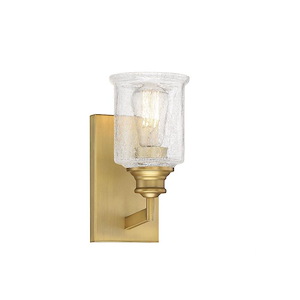 1 Light Bath Vanity-Transitional Style with Vintage and Traditional Inspirations-9.88 inches tall by 4.75 inches wide