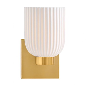 Isla Blanca - 1 Light Wall Sconce In Vintage Style by Breegan Jane -9 Inches Tall and 5 Inches Wide