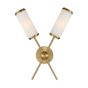 Denison - 2 Light Wall Sconce-20 Inch Tall and 15.75 Inch Wide - 1399677