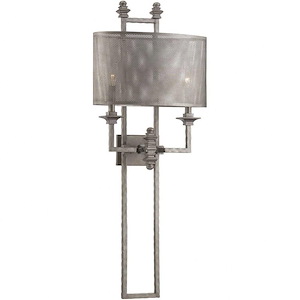 2 Light Wall Sconce-Industrial Style with Farmhouse and Contemporary Inspirations-39.25 inches tall by 15.5 inches wide - 319492