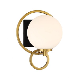 Alhambra - 1 Light Wall Sconce In Modern Style-10.25 Inches Tall and 7.75 Inches Wide