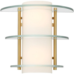 Newell - 2 Light Wall Sconce In Mid-Century Modern Style-12 Inches Tall and 10.25 Inches Wide - 1325092