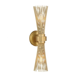 Longfellow - 2 Light Wall Sconce In Modern Style-20 Inches Tall and 5.12 Inches Wide - 1324986